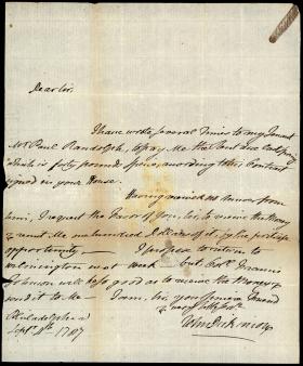 Letter from John Dickinson to Robert Magaw
