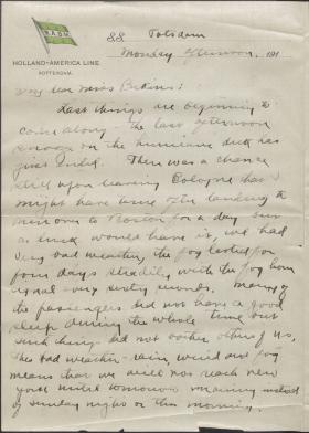 Letter from Leonard Blakey to Jane Perkins