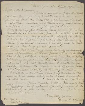 Letter from Spencer Baird to O. Dorman