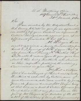 Letter from C. Ruff to William Frishmuth