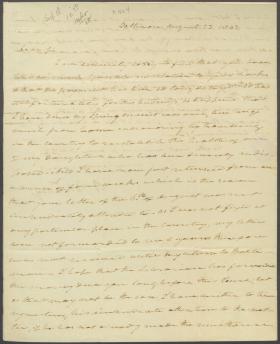 Letter from Roger B. Taney to Henry Baldwin
