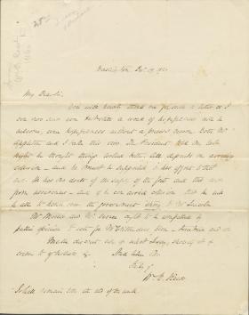 Letter from William Reed to Unknown Recipient