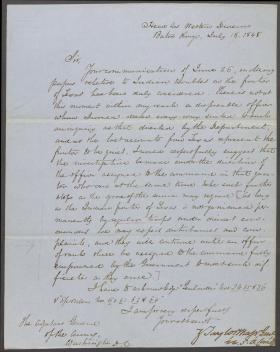 Letter from Zachary Taylor to Roger Jones