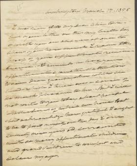 Letter from Roger Brooke Taney to Mrs. Patterson