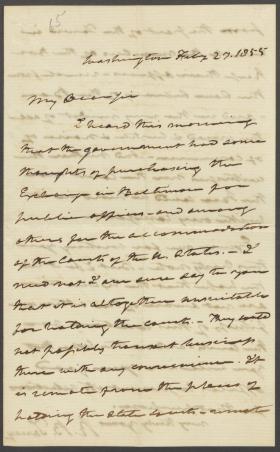 Letter from Roger B. Taney to J. Mason Campbell