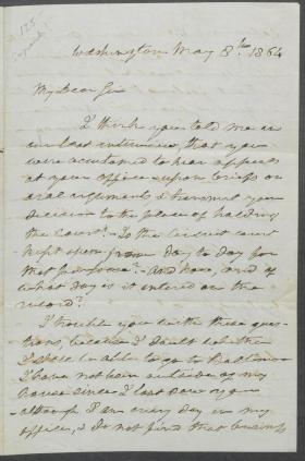 Letter from Roger B. Taney to Samuel Nelson