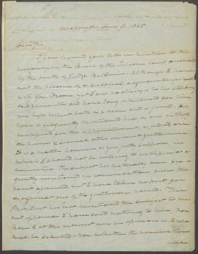 Letter from Roger B. Taney to Garret Wall