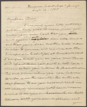 Letter from Roger B. Taney to Taney Campbell