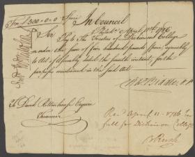 Promissory Note from Charles Biddle to the Trustees of Dickinson College