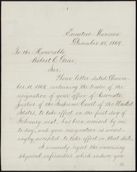 Letter from Ulysses Grant to Robert Grier