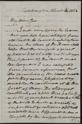 Letter from Roger B. Taney to Robert Grier