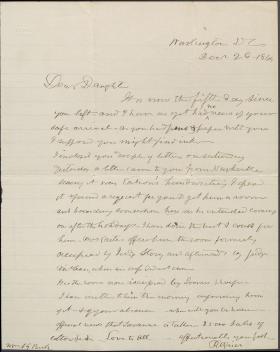 Letter from Robert Grier to Sarah Beck