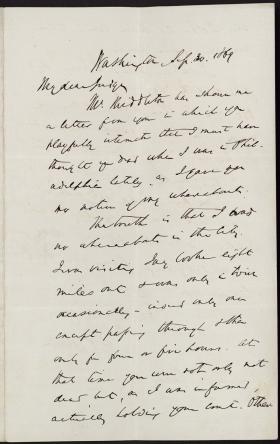 Letter from Salmon Chase to Robert Grier