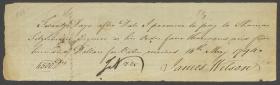 Promissory Note from James Wilson to Thomas Fitzsimons