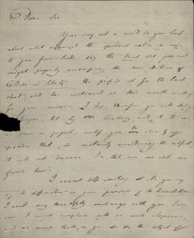 Letter from Joseph Priestley to William Frend