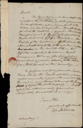 Letter from John Dickinson to Benjamin Rush