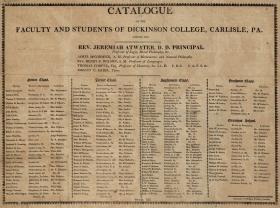 Catalogue of the Faculty and Students of Dickinson College, 1811-12