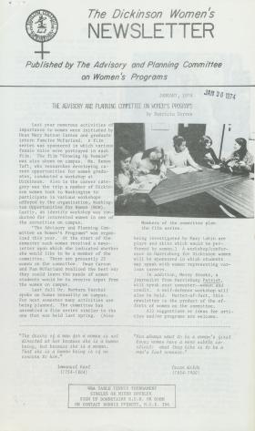 Dickinson Women's Newsletter (Jan. 1974)