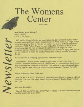 Women's Center Newsletter (Mar. 1996)