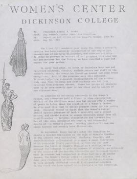 Report on Activities of the Women’s Center, 1984-85