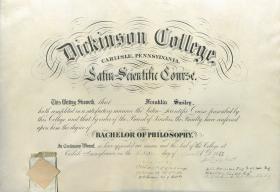 Bachelor of Philosophy Diploma - Franklin Smiley