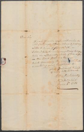 Letters from John Dickinson to George Read