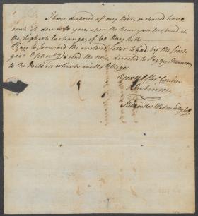 Letter from John Dickinson to Samuel C. Morris