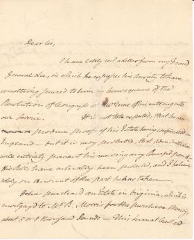 Letter from John Dickinson to James Wilson