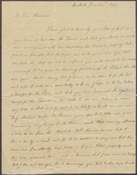 Letter from Mary Nisbet to Alexander Turnbull