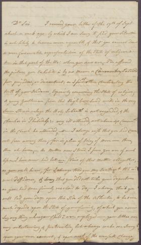 Letters from Wilhelmina Nisbet to Charles Nisbet