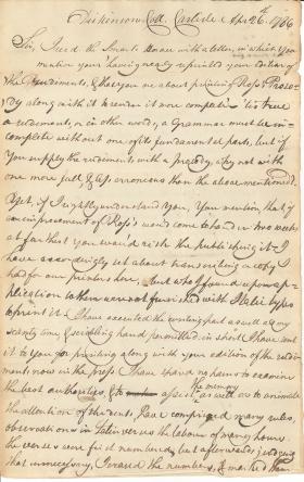 Letter from James Ross to William Young