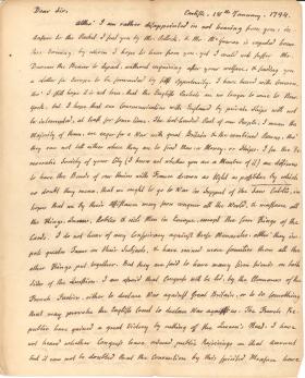 Letters from Charles Nisbet to William Young, 1794-95