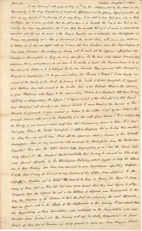 Letters from Charles Nisbet to William Young, 1800-01
