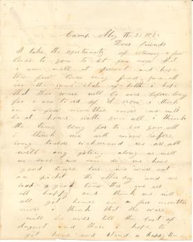 Letters from John Cuddy (May - Jun. 1862)