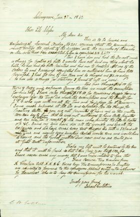 Letters from Israel Gutelius to Eli Slifer (Jan. - Dec. 1862)