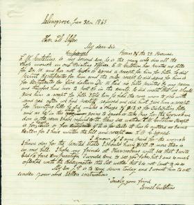 Letters from Israel Gutelius to Eli Slifer (Jan. - Aug. 1863)