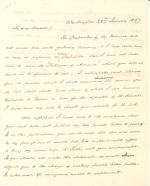Letter from James Buchanan to Sarah Maury