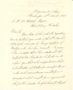 Letter from James Buchanan to R. B. McAfee