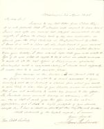 Letter from James Buchanan to Caleb Cushing