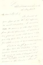 Letter from James Buchanan to Henry Slicer
