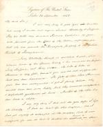 Letter from James Buchanan to Christopher L. Ward