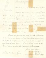 Letter from James Buchanan to Charles Shriner