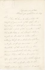 Letter from James Buchanan to Mr. Osna