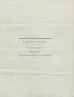 1847 Commencement Program