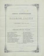 1850 Commencement Program