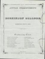 1857 Commencement Program