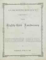 1866 Commencement Program