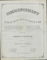 1869 Commencement Program