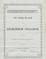 1870 Commencement Program