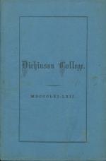 Catalogue of Dickinson College for the Academical Year, 1861-62